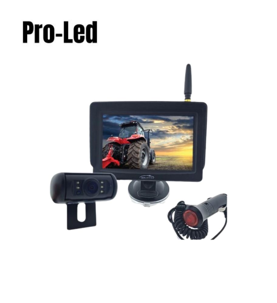 [CA9745] Pro Led Kit Caméra de recul sans fil prise allume cigare 5"