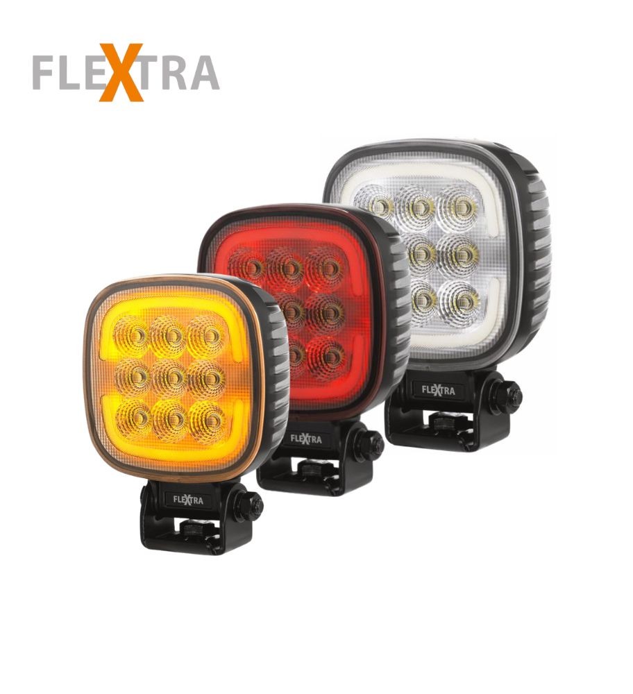 [PL581445] Flextra Phare de travail carré 45W 5220lm feu de position tri-color