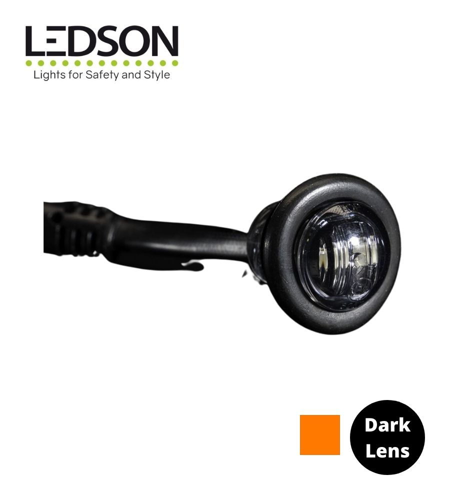 [FG360026] Ledson feu de position rond encastré orange Dark 12-24v