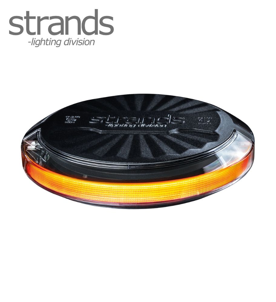 [GL850963] Strands gyrophare Firefly orange fixe 140mm