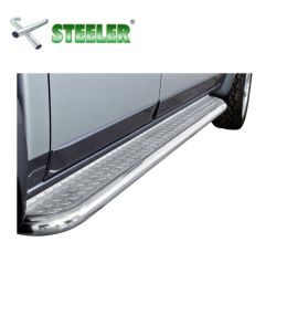 [R12-R1285-PR] Marche Pied Plaque Nervurée Ford Ranger 2012-2016-2019-2022 (Poli)