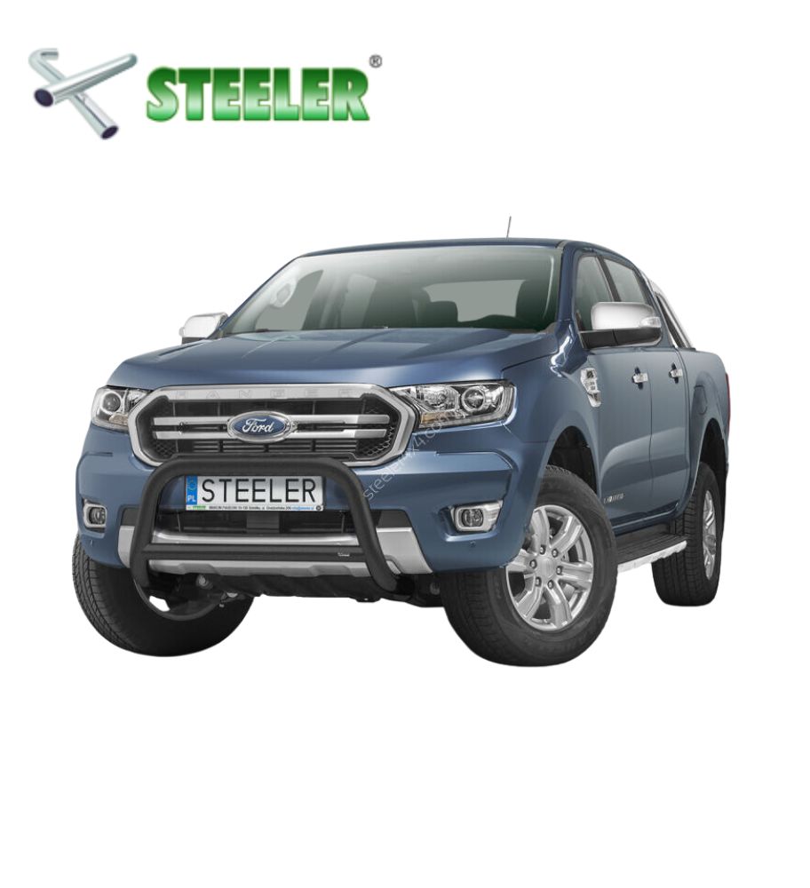 [R19-R1970-03] Steeler Pare Buffle avec barre transversale Ford Ranger 2019-2022 (Poli)