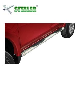 [FULLBACK-R1570-PR-02-I] Marche pied avec revêtement en plastique Fiat Fullback 2015-... (Poli)