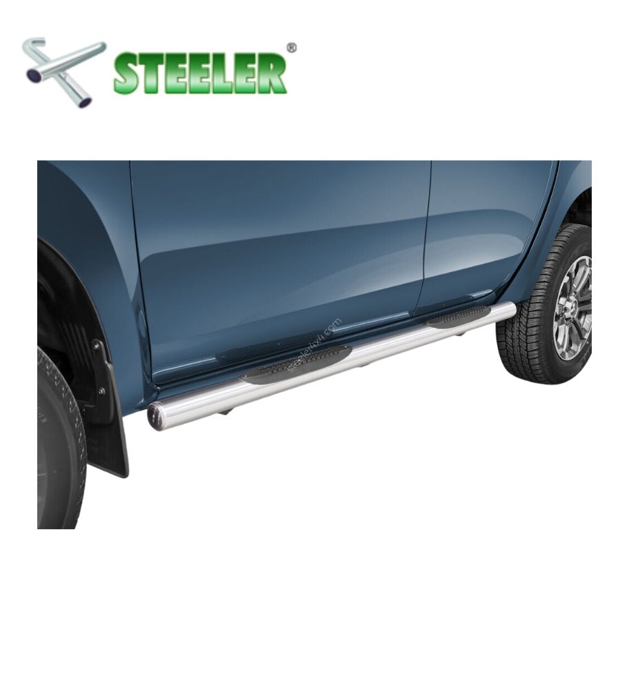 [L200-R1570-PR-02-I] Marche Pied avec revêtement en plastique Mitsubishi L200 2015-2019-... (Poli)