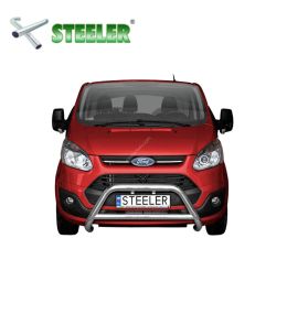 [CUSTOM-R1270-03] Pare Buffle avec barre transversale Ford Transit Custom 2012-2018 (Poli)