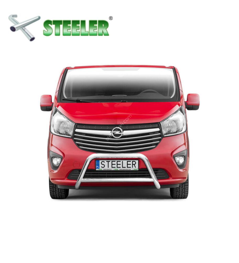 [RON-R1460-03-I] Pare Buffle avec barre transversale Opel Vivaro 2014-2019 (Poli)