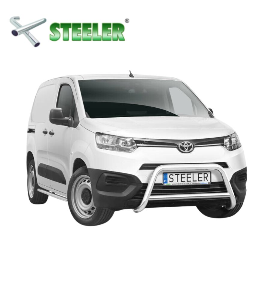 [BCCR-R1960-03-I] Pare Buffle avec barre transversale Toyota ProAce City Furgon 2019-... (Poli)
