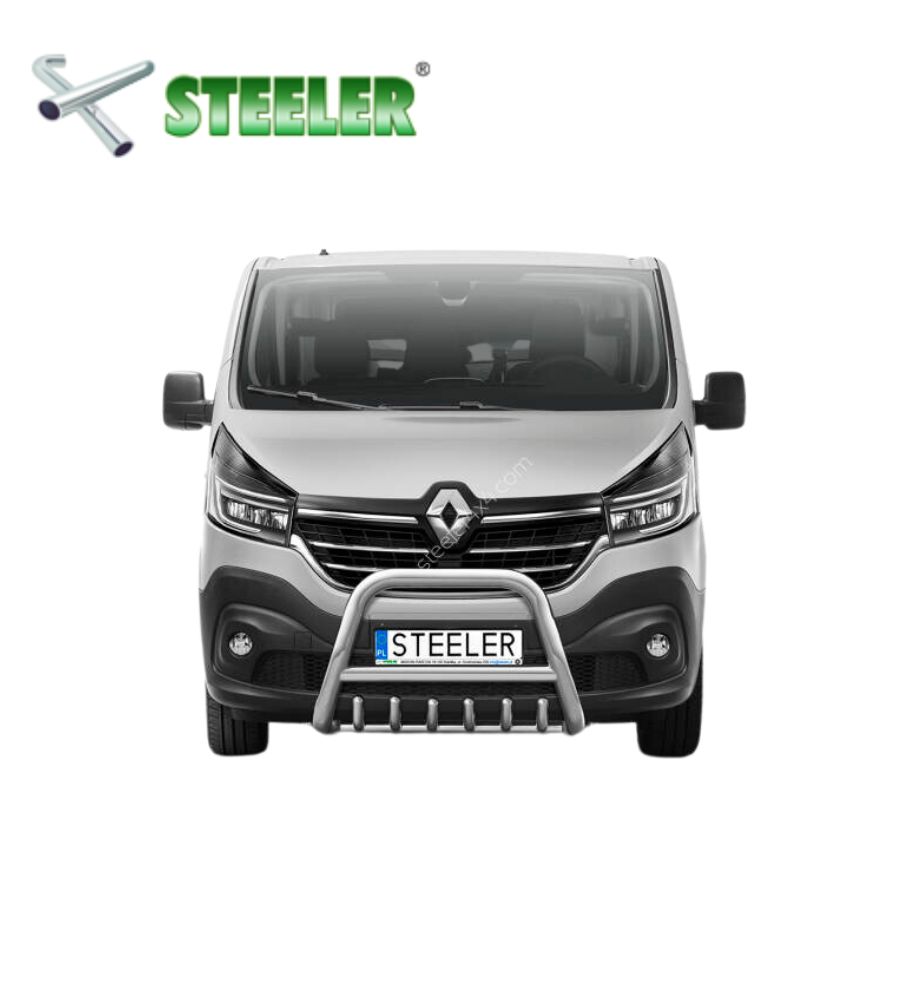 [TRAFIC-R1970-00-I] Pare Buffle avec grille Renault Trafic 2019-2021 (Poli)