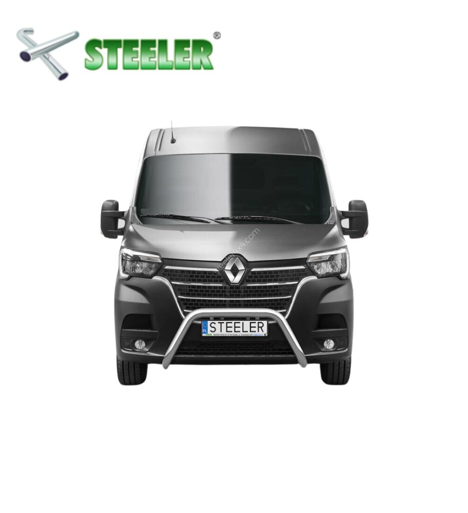 [MASTER-R1970-06-I] Pare Buffle sans barre transversale Renault Master 2019-... (Poli)