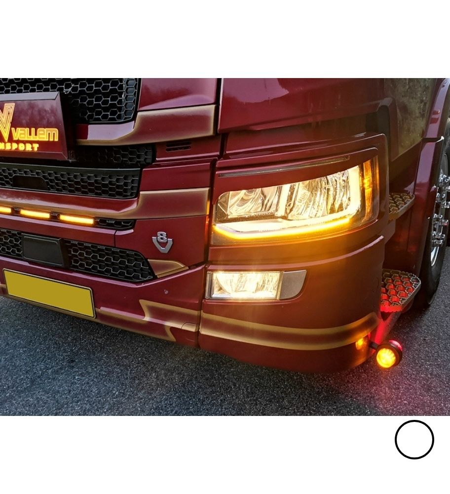 Feu de position supplémentaire phare antibrouillard Scania 2016-2022 Blanc chaud