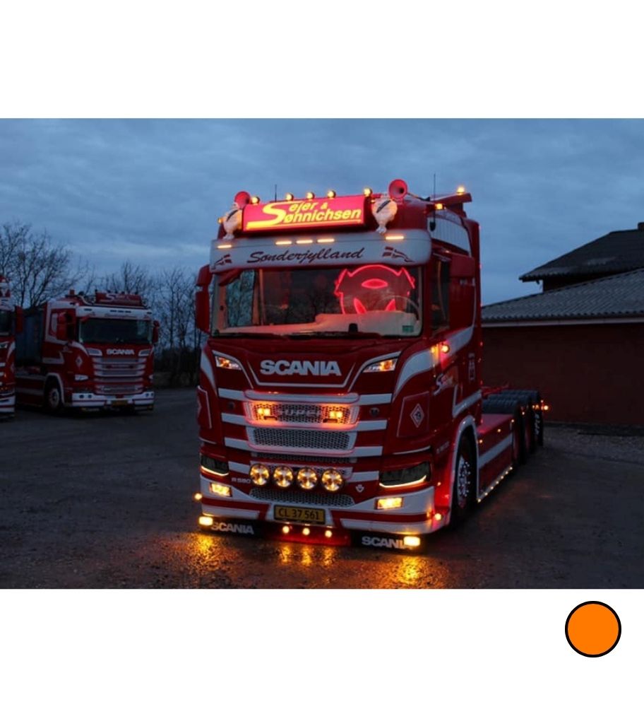 [A240877AM] Feu de position supplémentaire Scania LED 2016+ Orange 