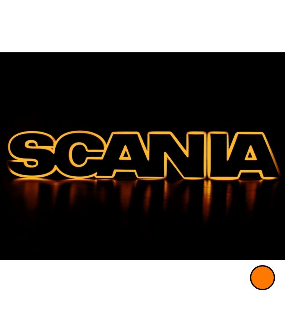 [S240875AM] Illuminated base Scania Logo Orange
