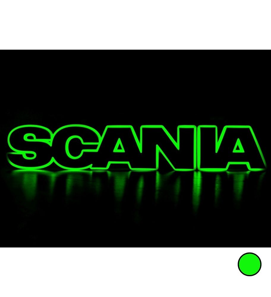[S240875GR] Base lumineuse Logo Scania Vert