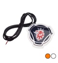 Emblème Scania d'origine bords Led orange/blanc Base givrée