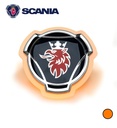 Emblème Scania d'origine bords Led orange Base givrée