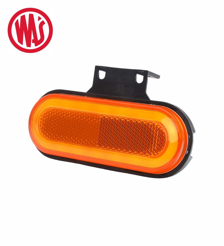 Was Feu de position Ovale Néon orange clignotant catadioptre  