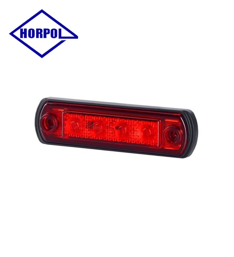 Horpol feu de position arrondi rouge