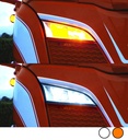 Feu de position supplémentaire pour feux de route Scania 2016-2022 Blanc/orange