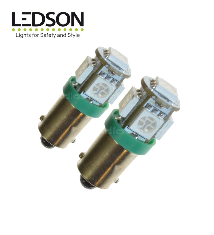 Ledson LED bulb BA9s green 24V