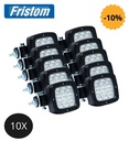 Fristom 10X phare de travail cadre noir 1800lm