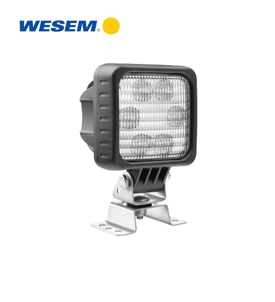 [PL47520LED2] Wesem square Work Light  2000lm 25W 66°X22° Support Omega Cable