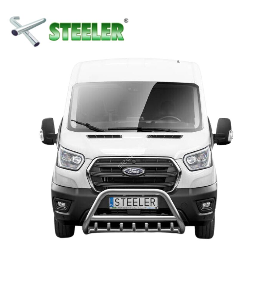 [TRANSITV2-R1370-00-I] Buffalo Driving Light with grille Ford Transit 2014-2019 (Poli)