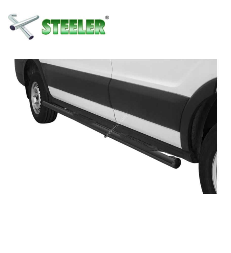 [TRANSIT-R1970-PR-02-L2-P-D] Marche Pied avec revêtement en plastique Ford Transit 2019-... (Poli, oui double face)