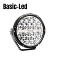 Basic Led phare de route Longue portée rond avec  Flash