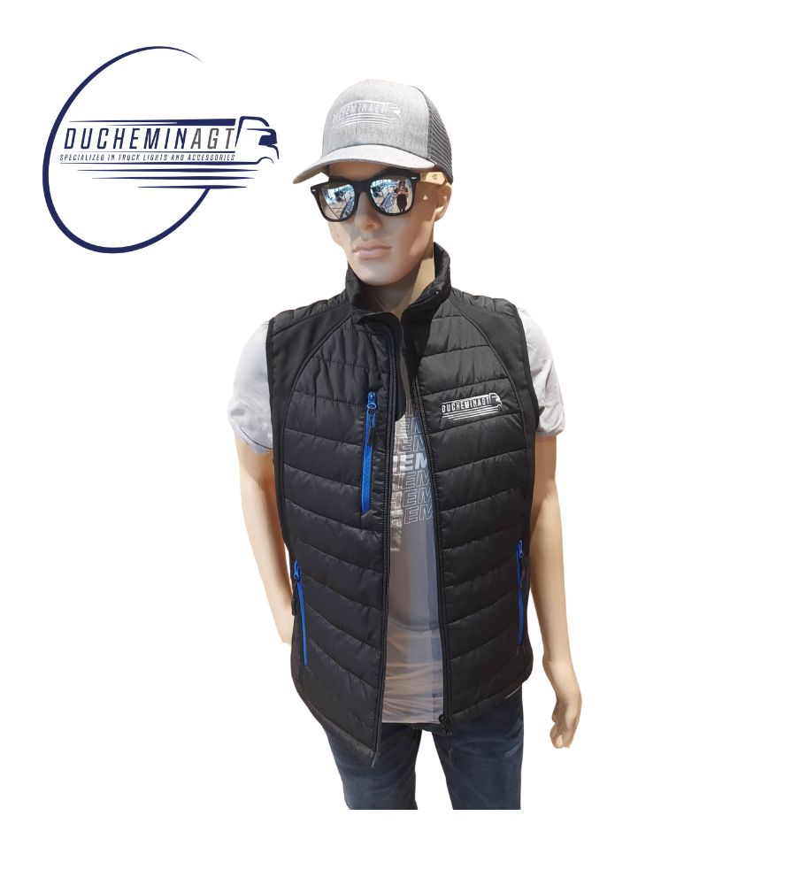 [M008XL] Ducheminagt Veste Homme bleu sans manches avec tirette (XL)