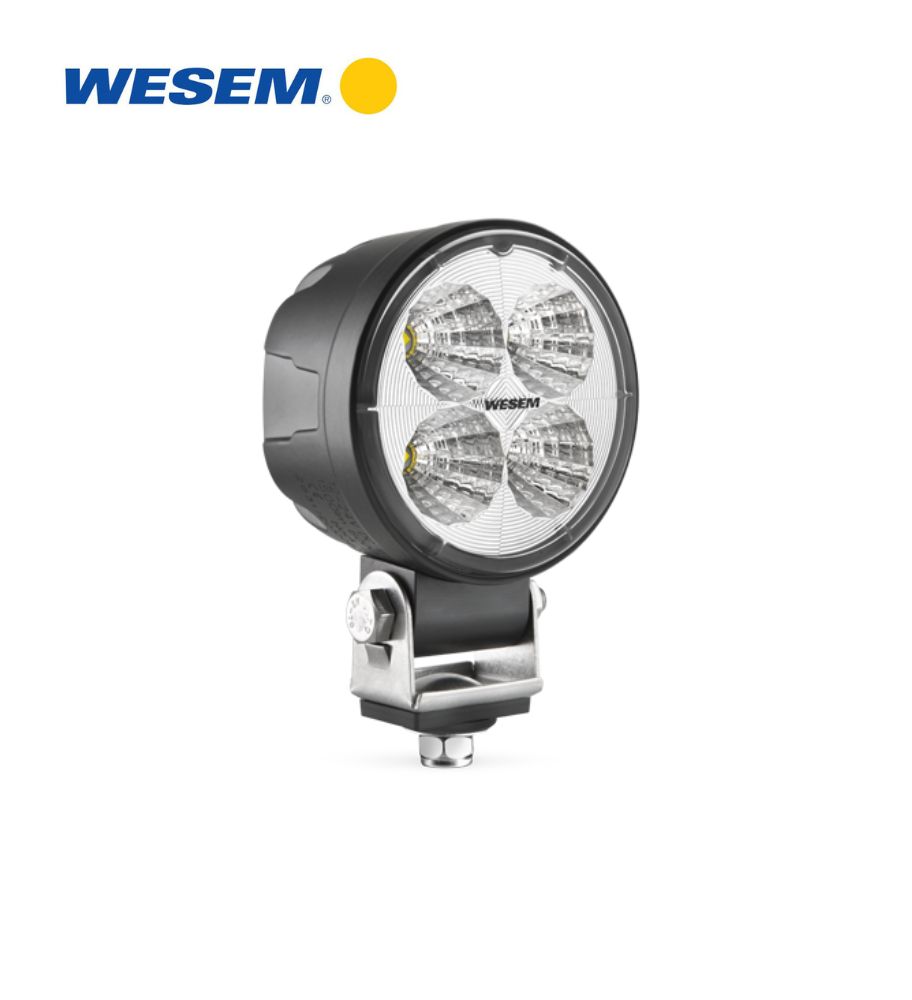 Wesem phare de travail CRC5 rond 1500lm 18W 58°  Support standard Câble