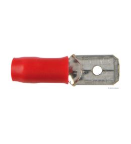 [50252520] Fiche sertie fiche plate rouge 0.5-1mm² (100 pièces)