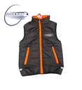 Duchemin veste enfant noir/orange sans manches avec tirette