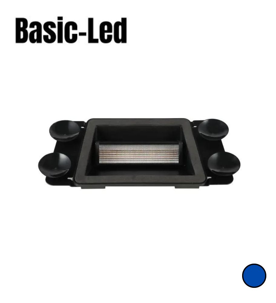 [F0053LW] Basic Led Flash Pare Brise bleu 12/24v 16cm