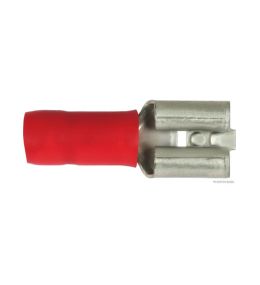 [50252506] Fiche sertie douille plate rouge 0.5-1mm² (100 pièces)