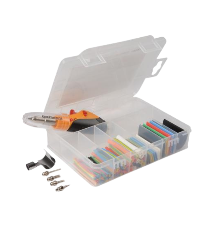 Assortiment gaine thermorétractable avec chalumeau