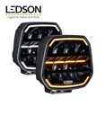 Ledson Phare de route Longue portée Epix7+ noir powerboost