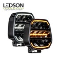 Ledson Phare de route Longue portée Epix9+ noir powerboost