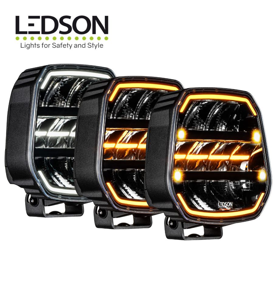 Ledson Phare de route Longue portée Epix9+ noir powerboost flash