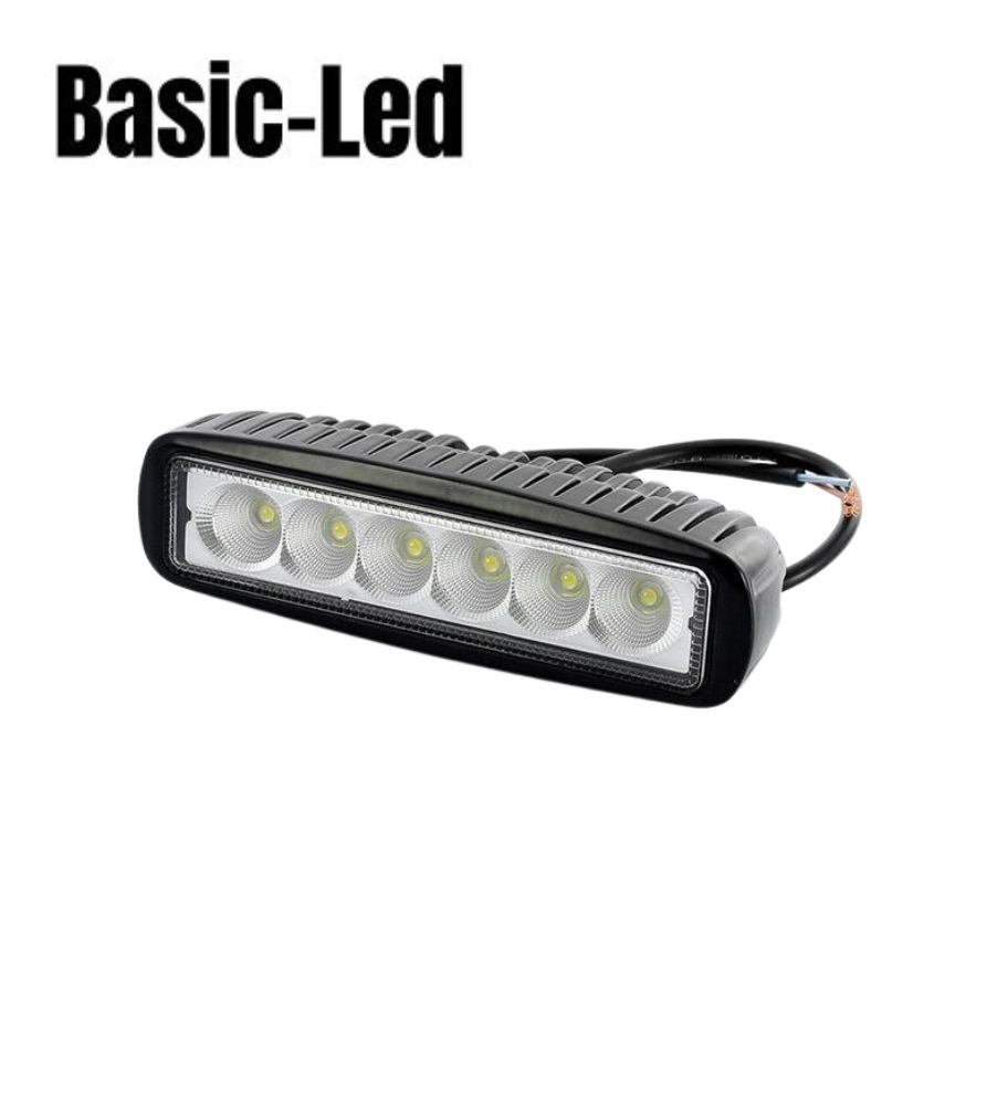 Basic Led Phare de travail rectangulaire 18W