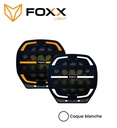 Foxx Light Feu de route longue portée Predator 9" coque blanche