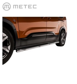 [BL826484] Metec Barre Latérale Citroën Berlingo L2 2018-2024-... avec feux de position Inox
