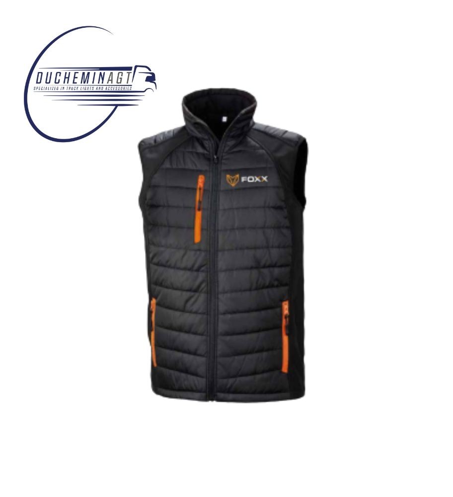 Foxx Veste noir  sans manche avec logo (XL)