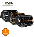 Ledson Feu de route Longue portée Epix10+ 8220lm avec flash cadre blanc