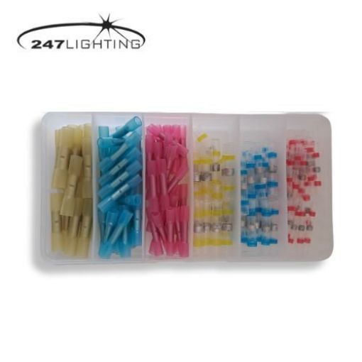 [AC150AP] Assortiment connecteur de câble avec gaine thermorétractable 150 pièces