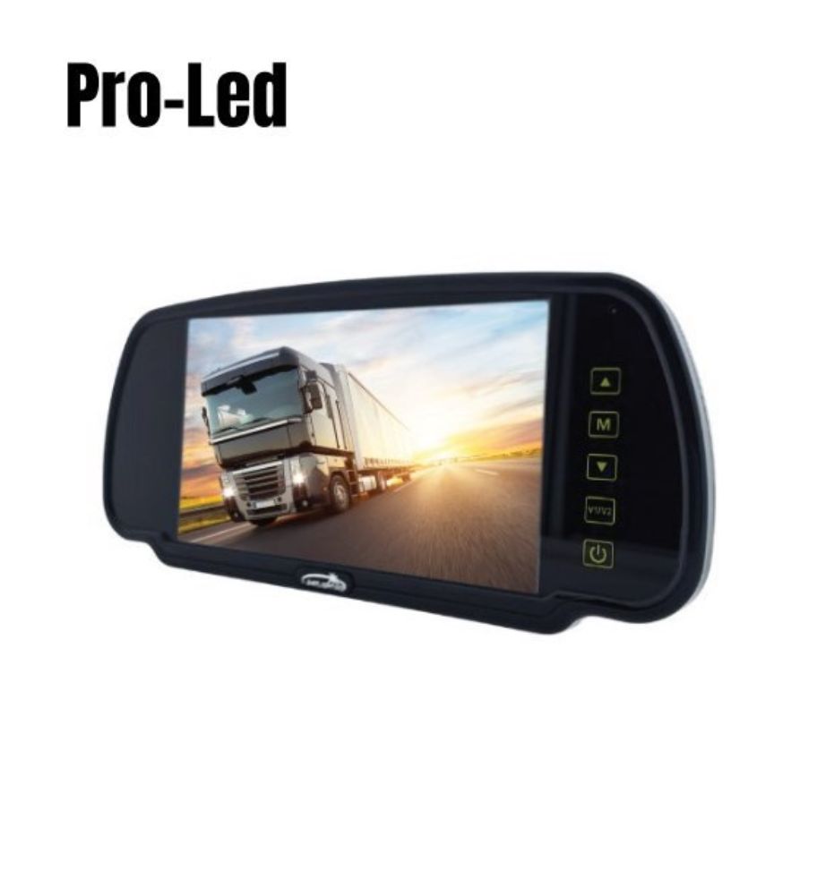 [CA9775] Pro Led moniteur sur rétroviseur par câble 7" 