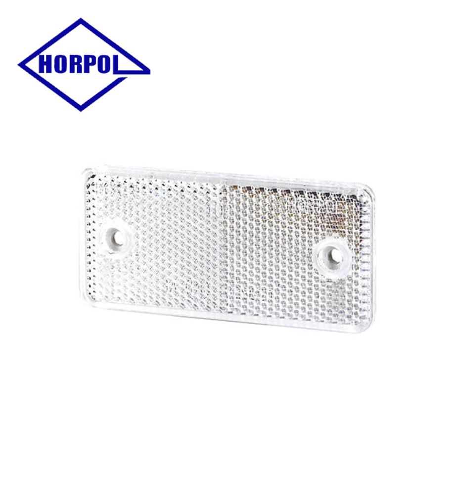 [CT0026UO] Horpol catadioptre rectangle blanc