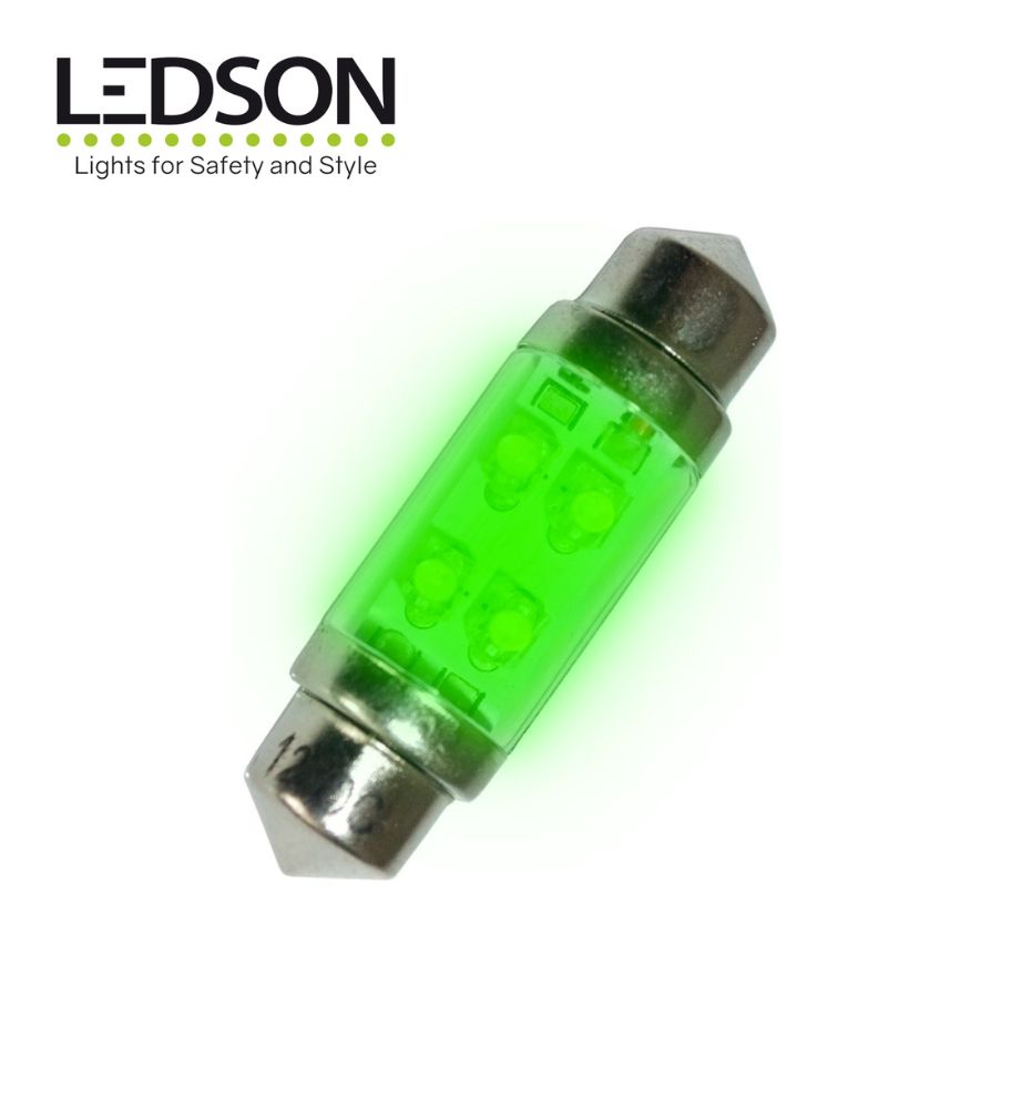 [A128545] Ledson ampoule navette 36mm LED vert 12v