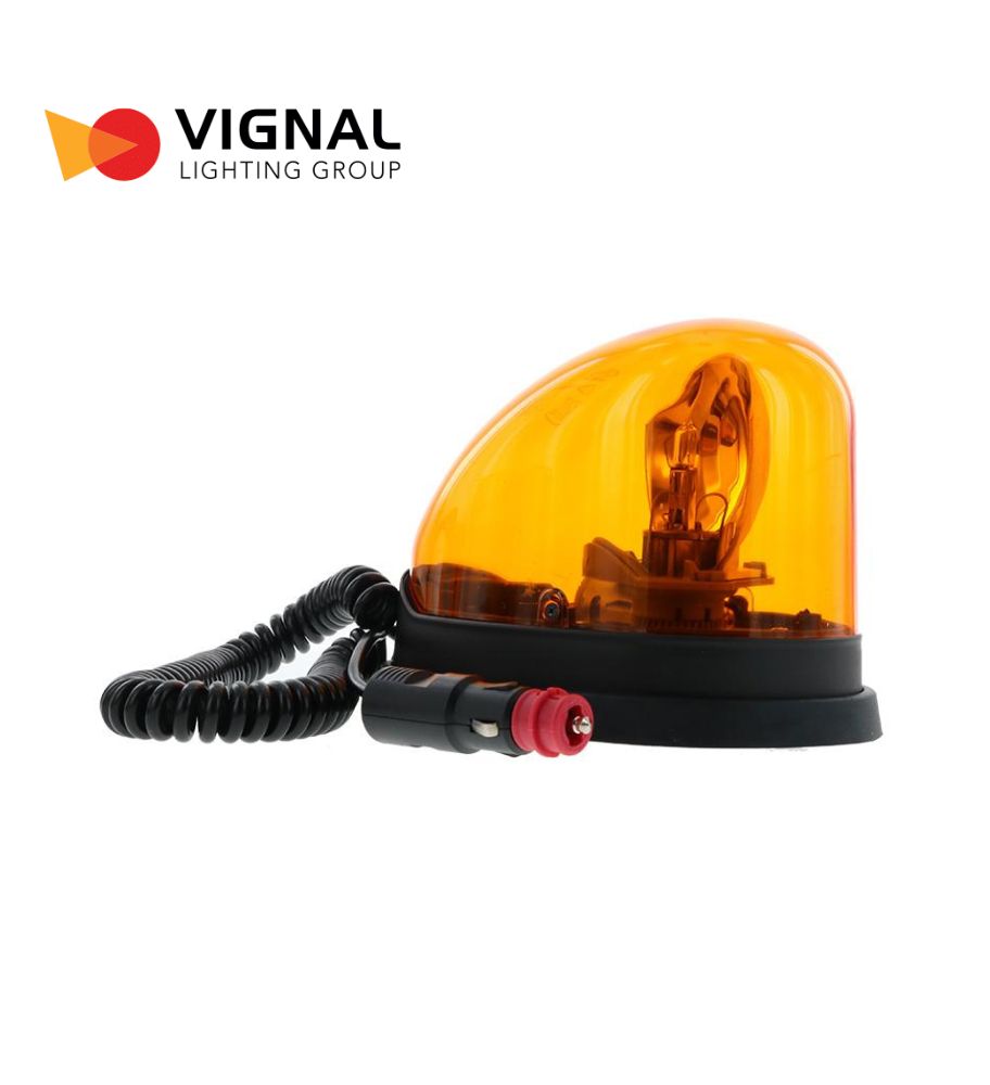[GL14454D] LED rotating beacon - Magnetic amber light