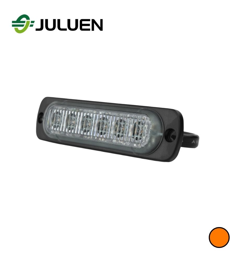 [F0757ST6] Juluen Flash ST6 lentille teintée 6 led orange