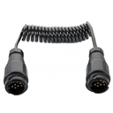 Câble spiralé avec fiches - 8 pin - 12V - 3m